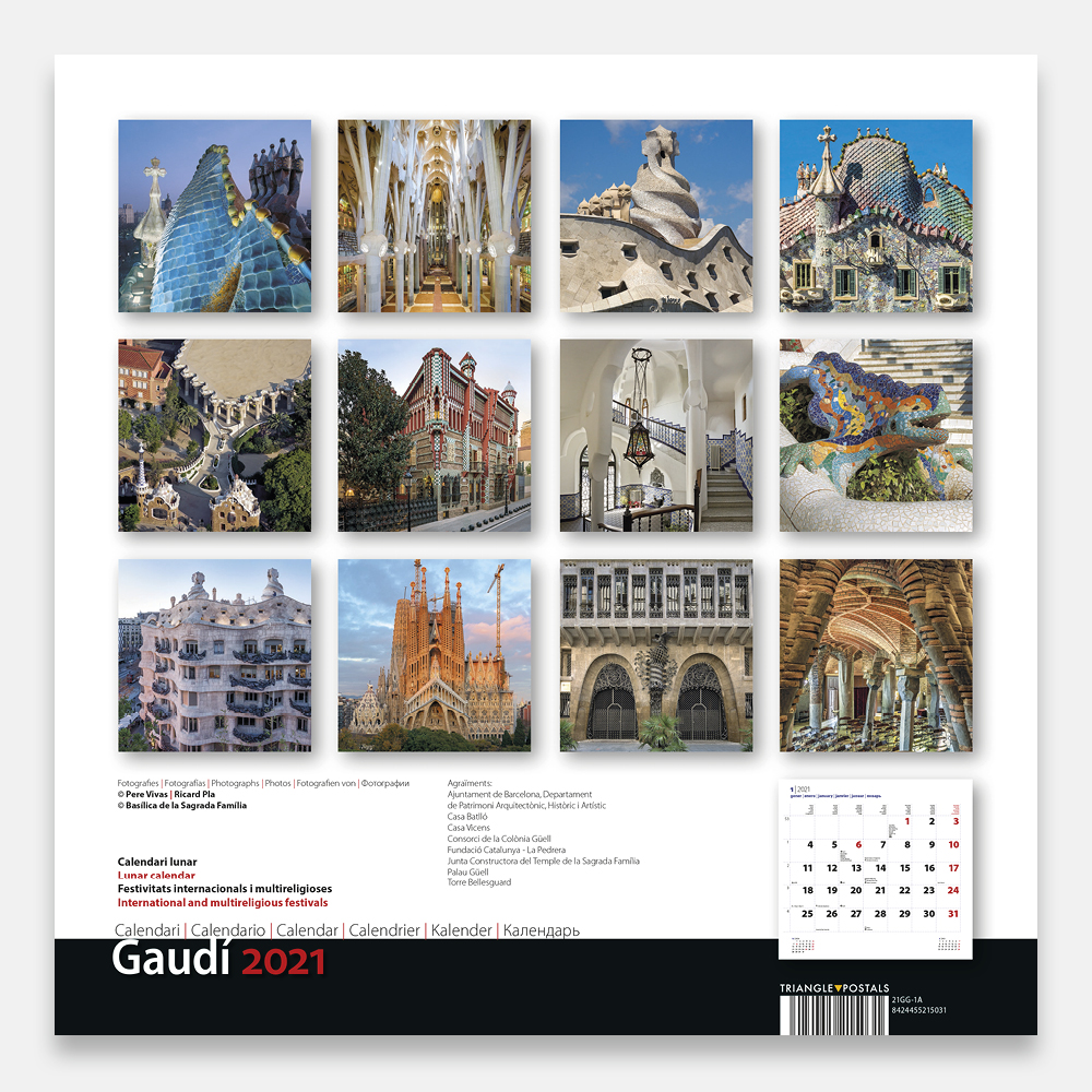 Calendar BIG Gaudí 1 A (batlló) Calendar BIG Gaudí 1 A (batlló)