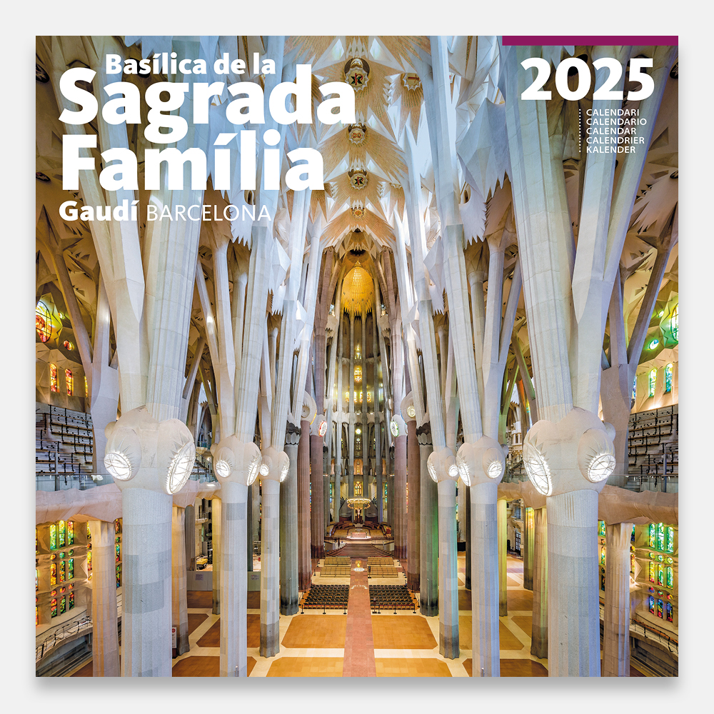 Calendrier 2025 Basílica de la Sagrada Família 25sfg2 calendario pared 2025 gaudi sagrada familia