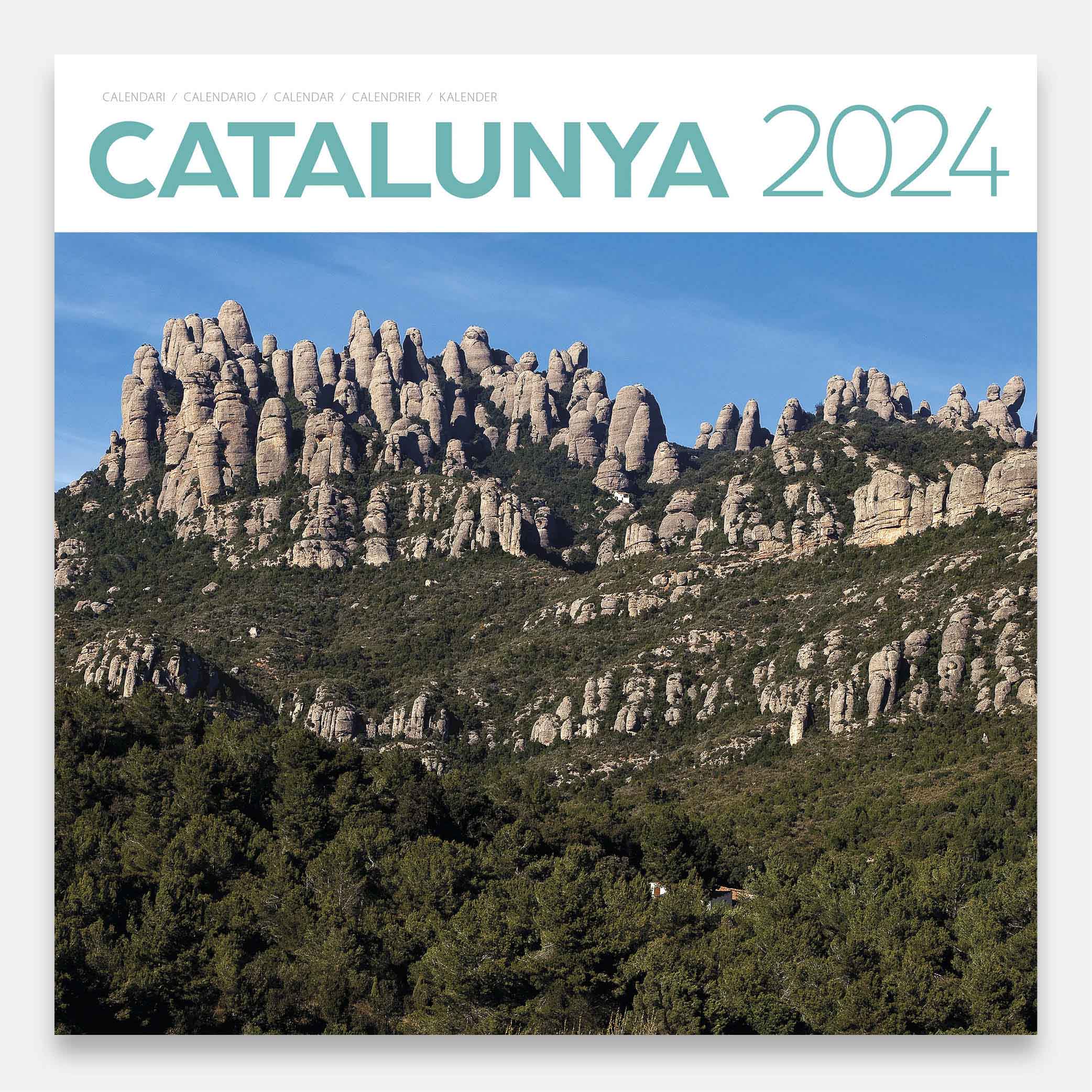 Catalogne 24catg calendario pared 2024 catalunya cataluna catalonia