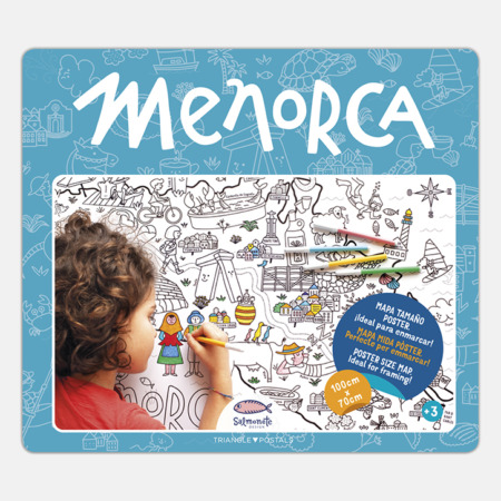 Map of Menorca to paint cob mco me menorca