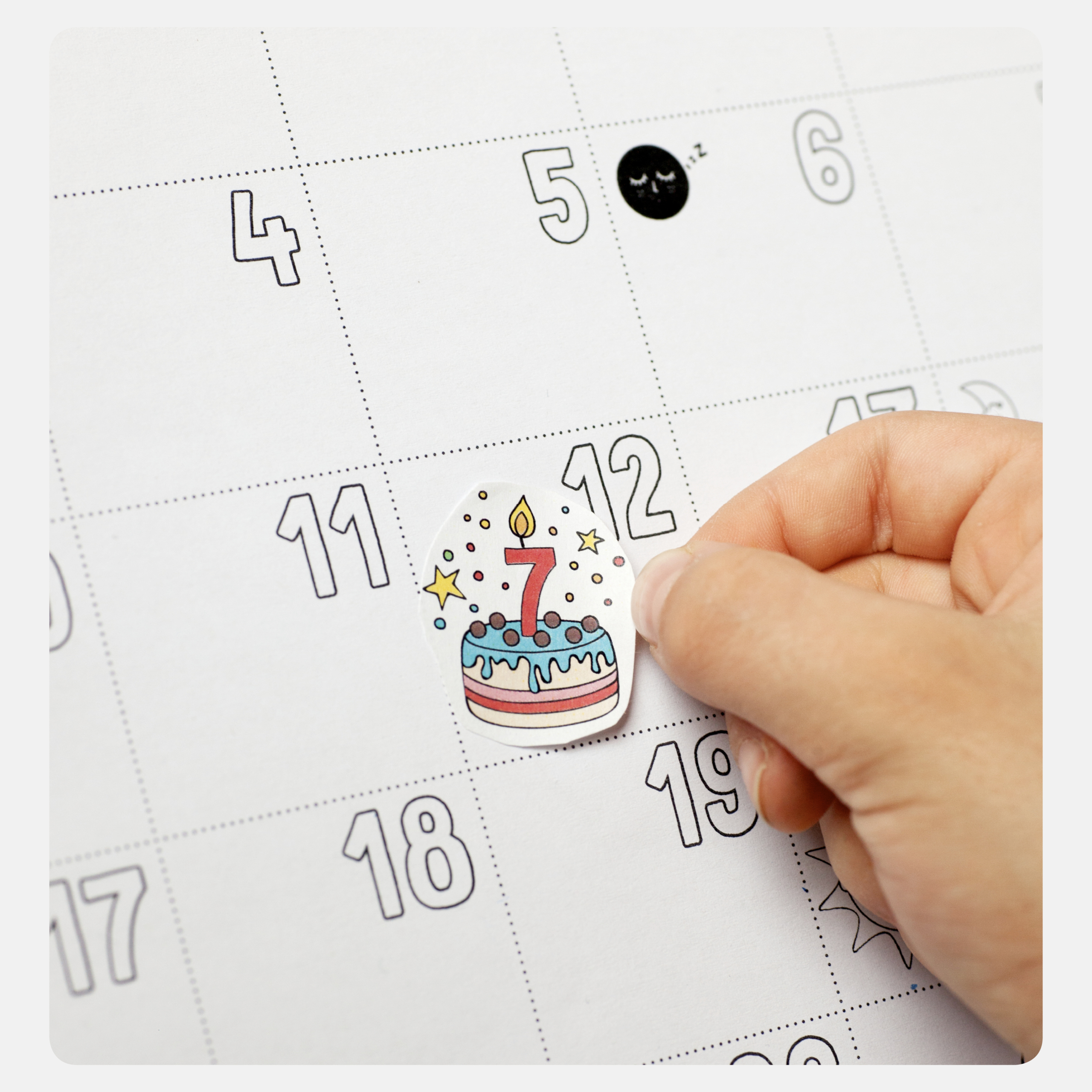 stickers decorativos stickers calendario para colorear 2024 calendario de adviento