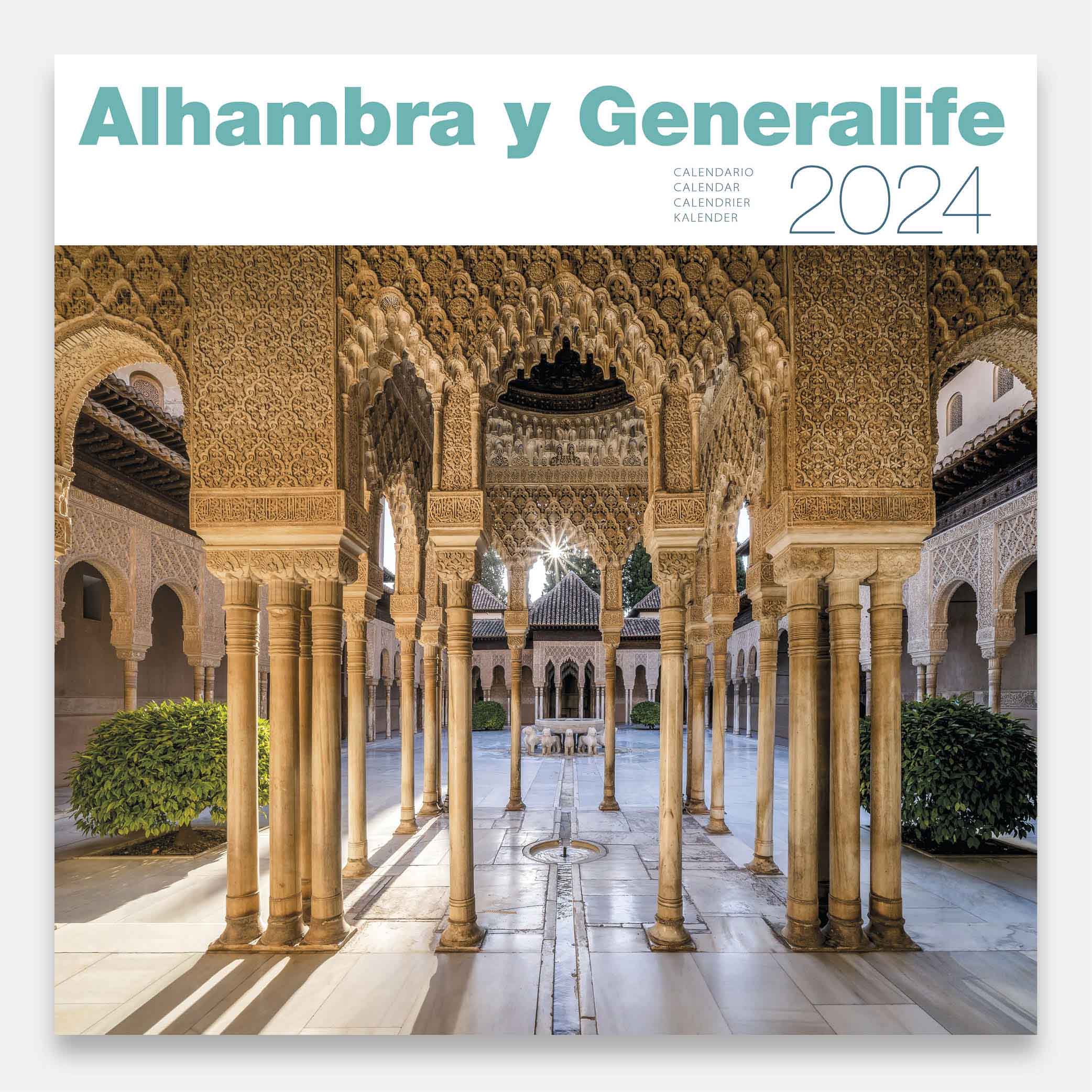 Calendari Alhambra i Generalife 24alg calendario pared 2024 alhambra