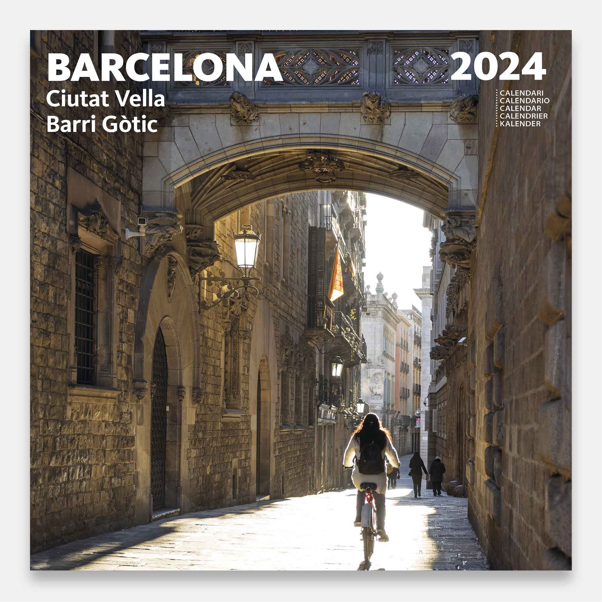 Barcelone. Ciutat Vella 24bg3 calendario pared 2024 barcelona