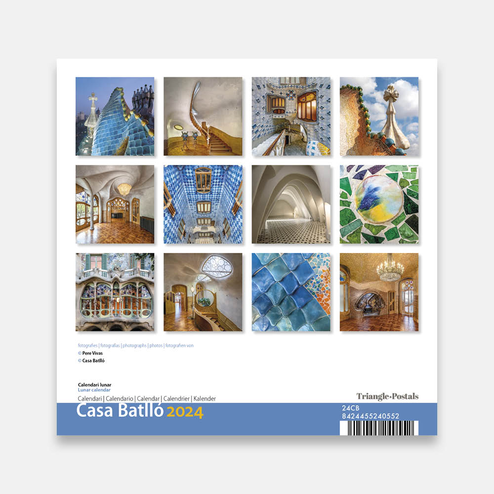 Calendari Casa Batlló 24cb2 calendario pared 2024 gaudi batllo