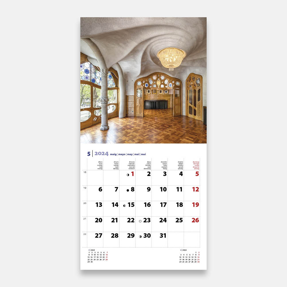 Calendario 2024 Casa Batlló 24cb3 calendario pared 2024 gaudi batllo