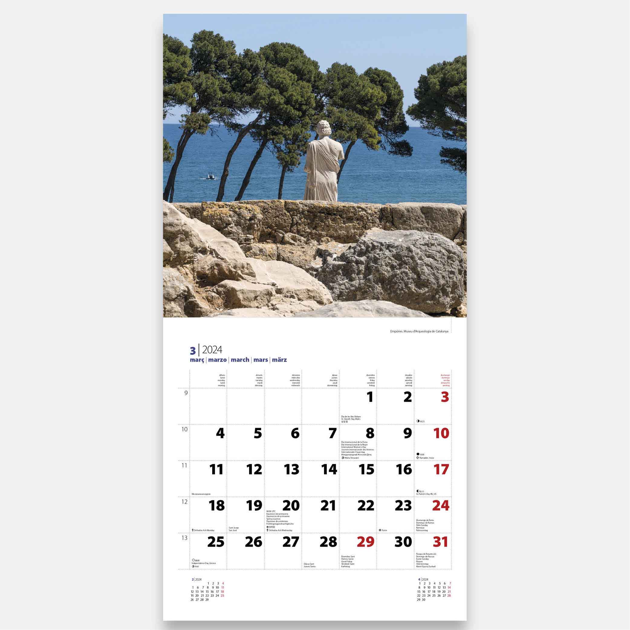 Costa Brava / Girona 24cbg3 calendario pared 2024 costa brava