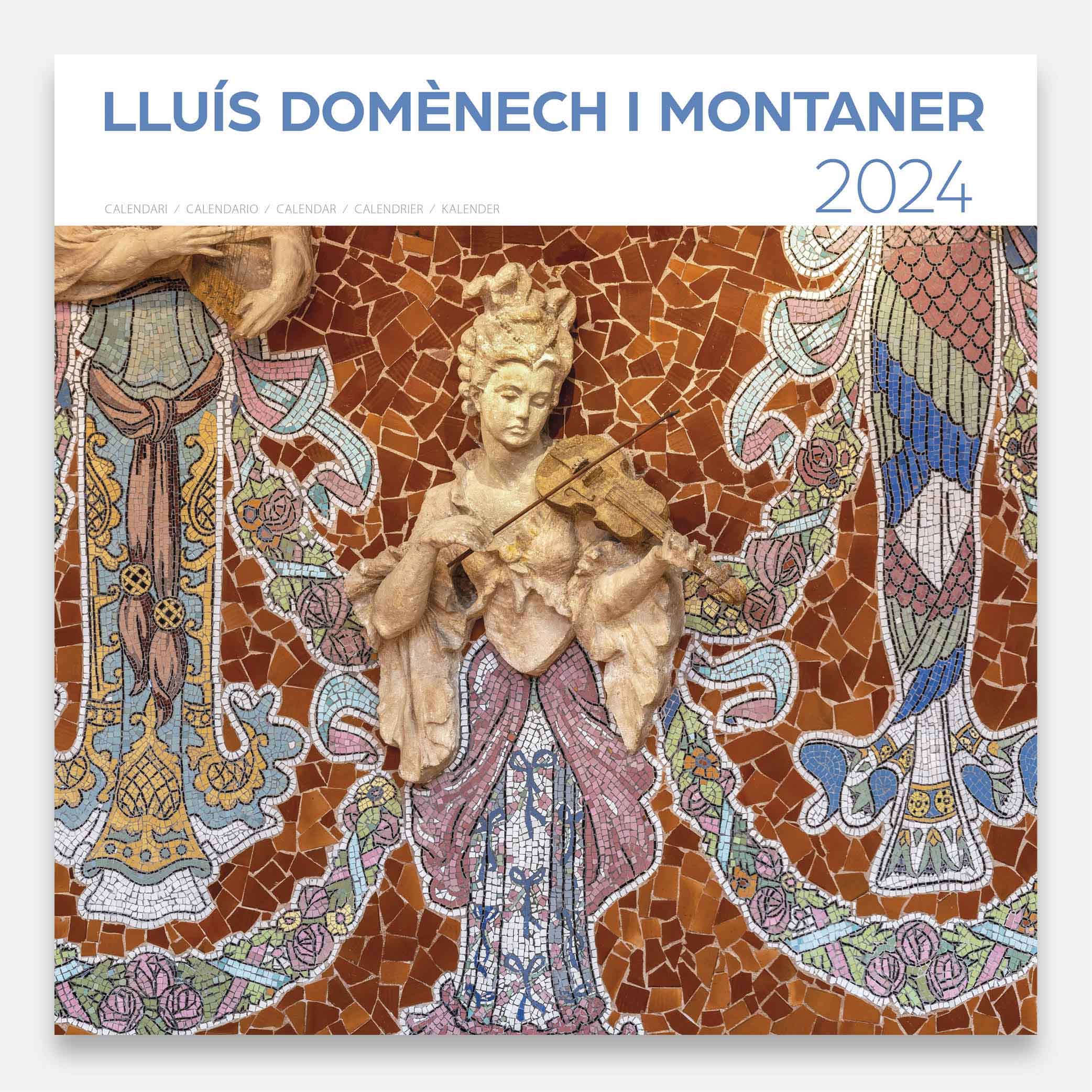 Lluís Domènech i Montaner (A) 24dmg1a calendario pared 2024 lluis domenech