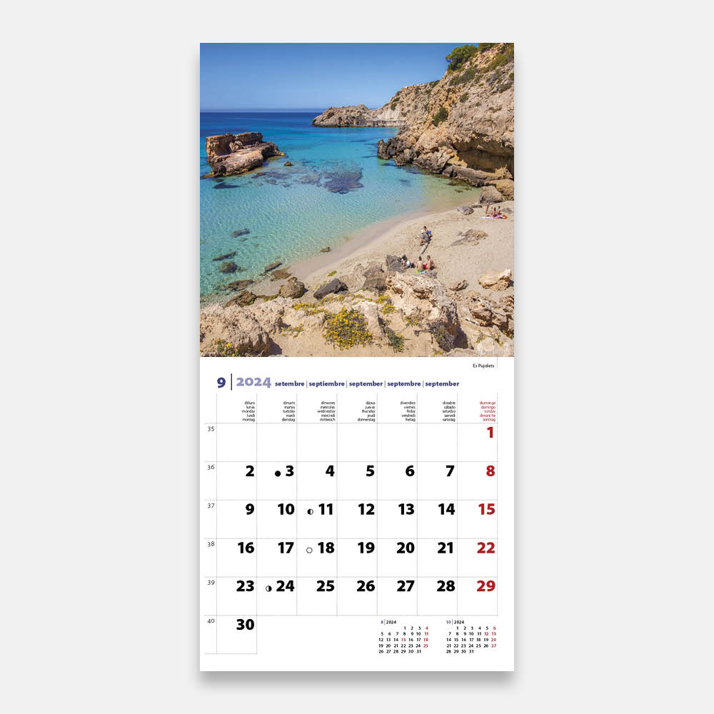 Calendari Eivissa (Port) 24ei3 calendario pared 2024 ibiza eivissa