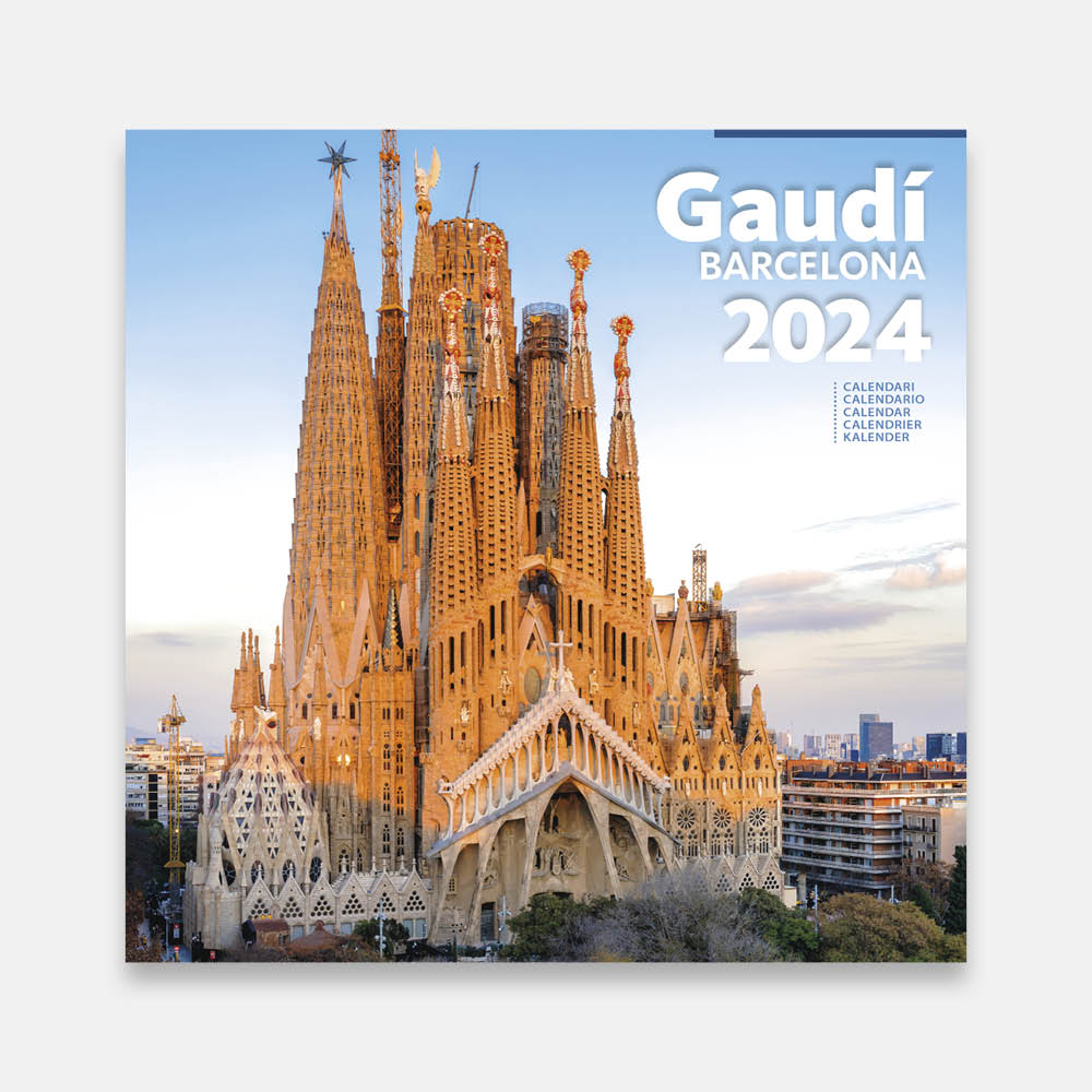 Gaudí (Sagrada Família) 24g1 b calendario pared 2024 gaudi sagrada familia