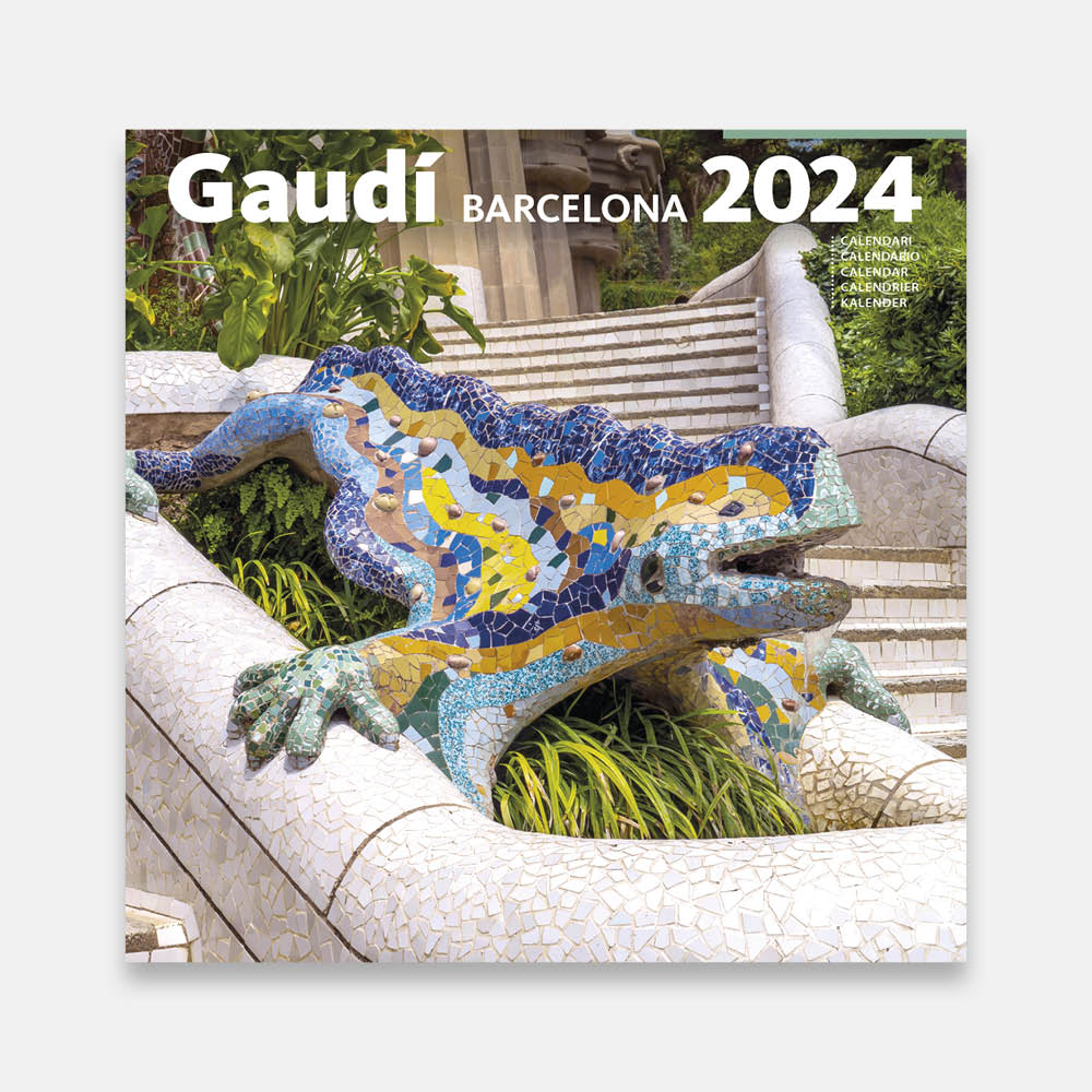 Gaudí (Park Güell) 24g2 a calendario pared 2024 gaudi guell
