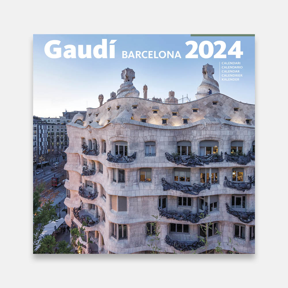 Gaudí (Pedrera) 24g2 b calendario pared 2024 gaudi pedrera