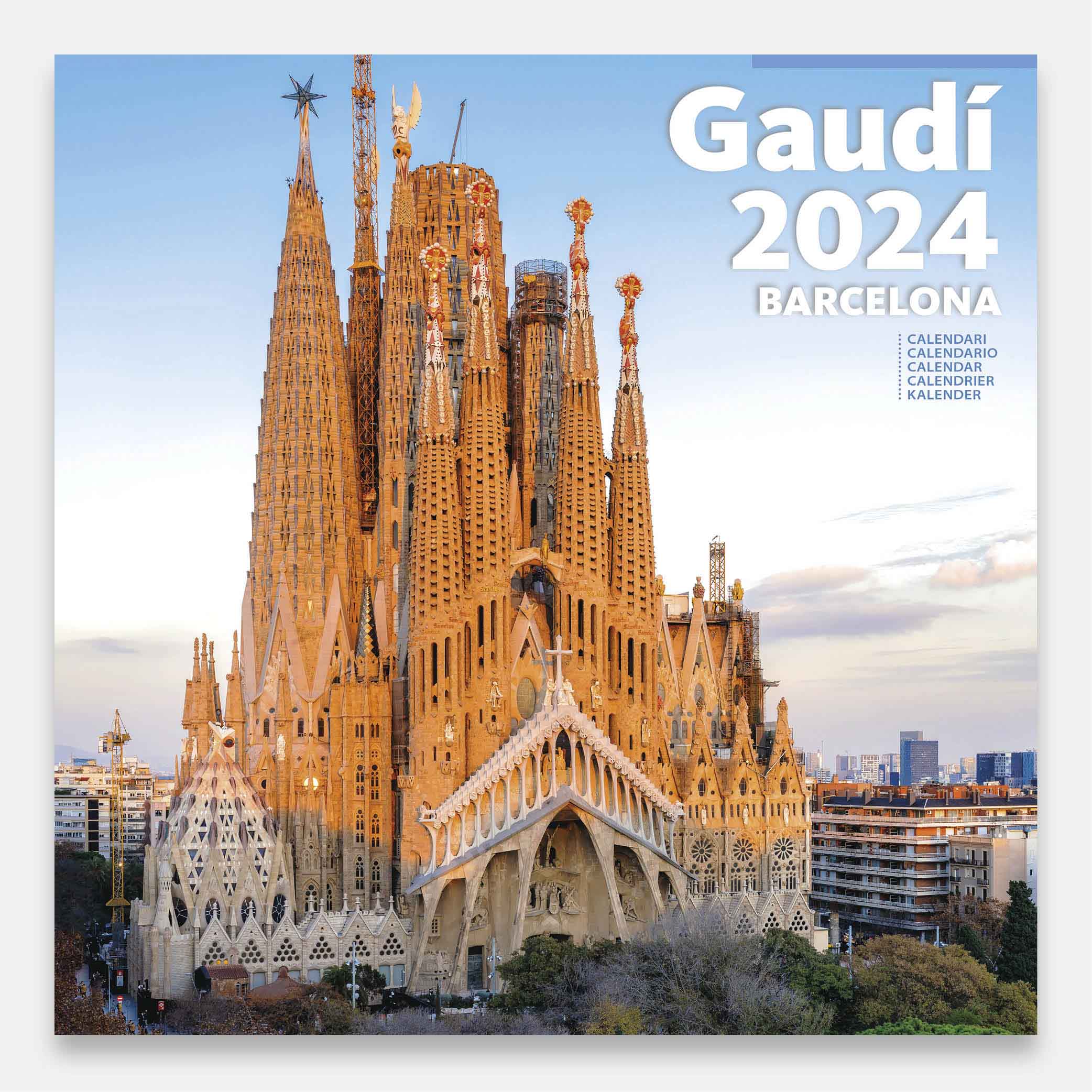 Calendario 2024 Gaudí-1 B (S. Família) 24gg1 b calendario pared 2024 gaudi sagrada familia