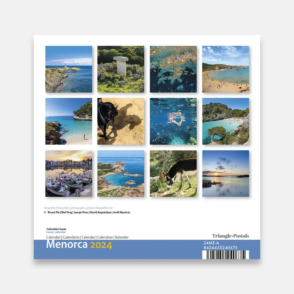 Minorque 24me a2 calendario pared 2024 menorca