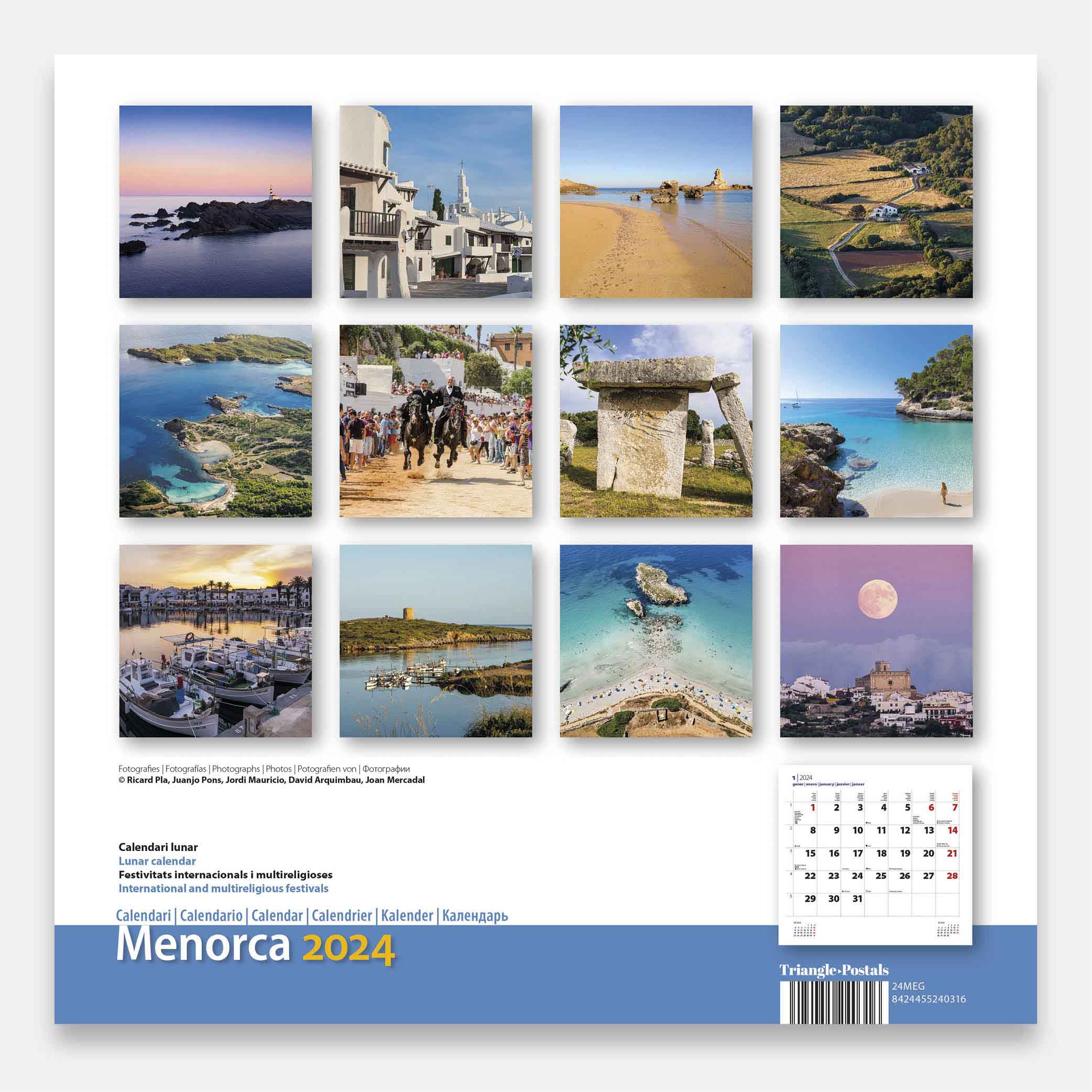 Menorca 24meg2 calendario pared 2024 menorca