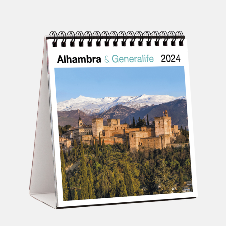 Alhambra et Generalife s24a1 calendario sobremesa 2024 alhambra