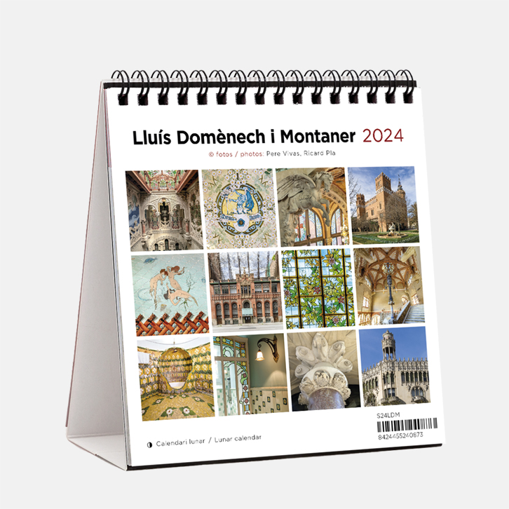 Calendari Lluís Domenech i Montaner s24ldm d calendario sobremesa 2024 lluis domenech modernismo