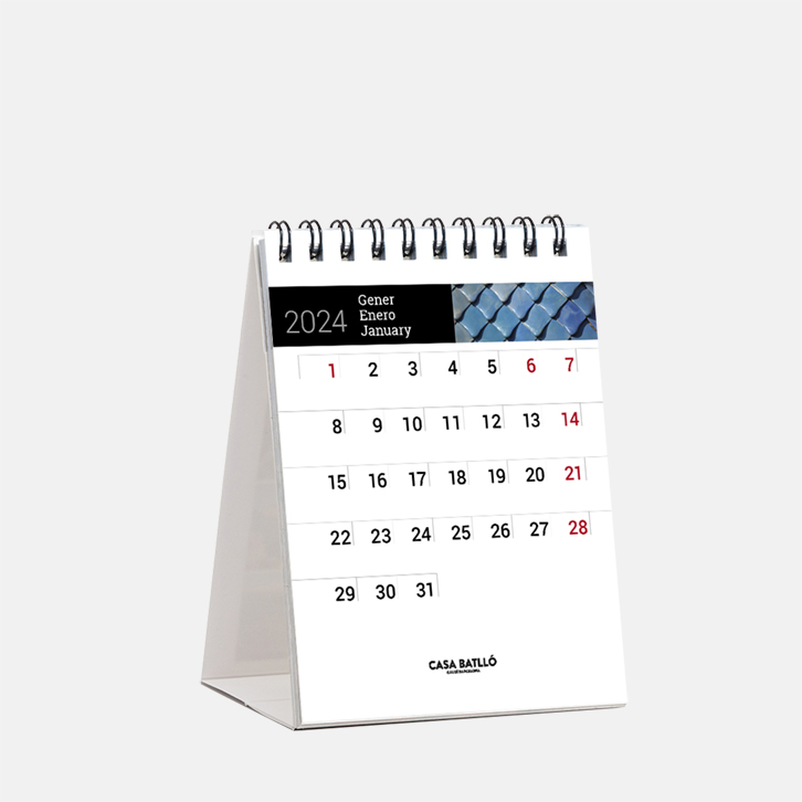 Calendario 2024 Casa Batlló sm24ba i calendario sobremesa 2024 gaudi batllo