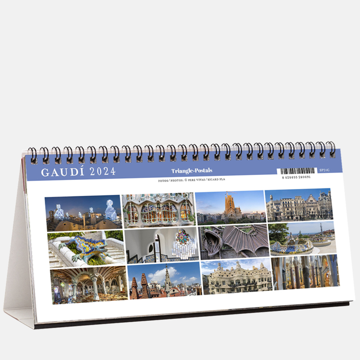 Gaudí sp24g d calendario sobremesa 2024 gaudi