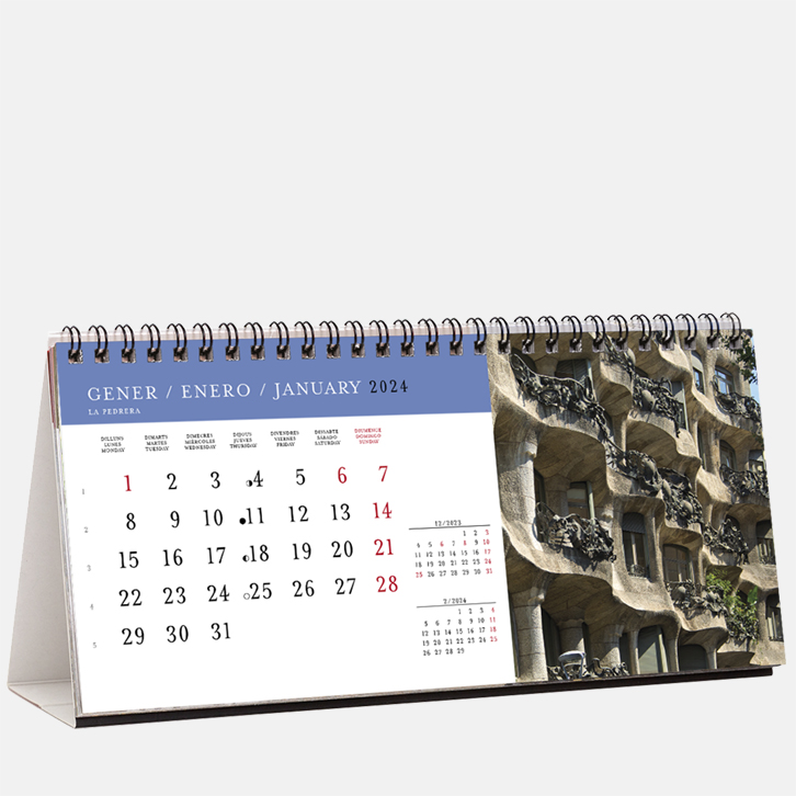 Gaudí sp24g i calendario sobremesa 2024 gaudi