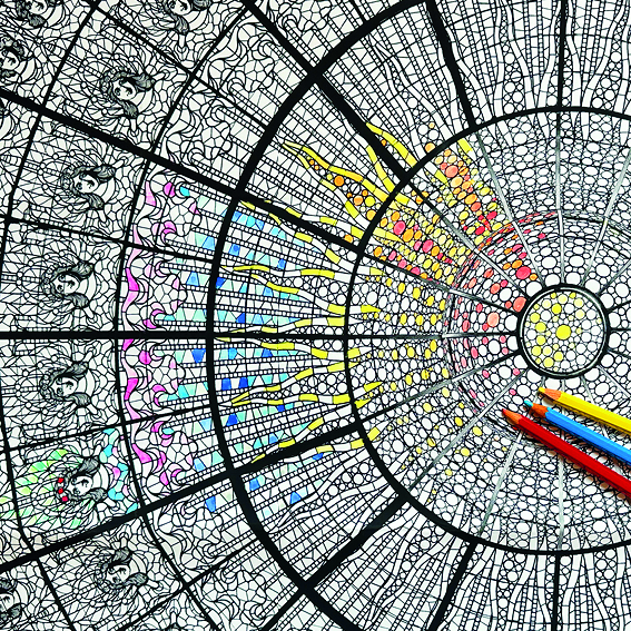 Carte de Palau de la Música Catalana à colorier cob pc pm 2