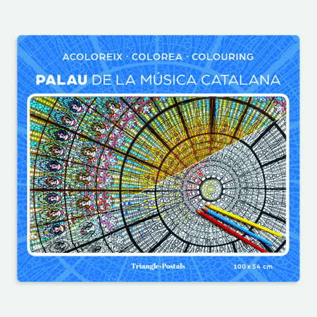 Carte de Palau de la Música Catalana à colorier cob pc pm palau musica catalana barcelona