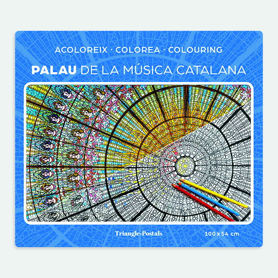 Carte de Palau de la Música Catalana à colorier cob pc pm palau musica catalana barcelona