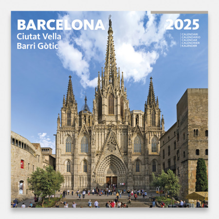 Calendario 2025 Barcelona. Ciutat Vella. Pasea por Barcelona a través de estas doce espectaculares imágenes y descubre una de las ciudades más cosmopolitas y vibrantes del Mediterráneo.