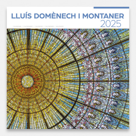 Calendario 2025 Lluís Domènech i Montaner (A). Con motivo del año Lluís Domènech i Montaner hemos editado nuevos calendarios para dar a conocer la obra del arquitecto.