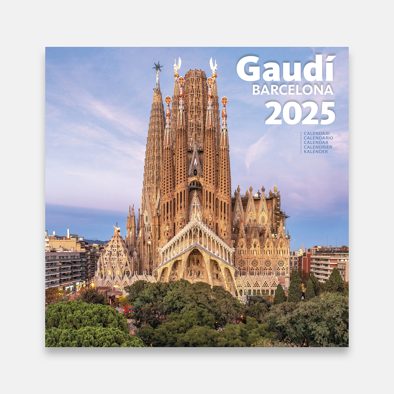 Calendari 2025 Gaudí (Sagrada Família) 25g1 b calendario pared 2025 gaudi sagrada familia