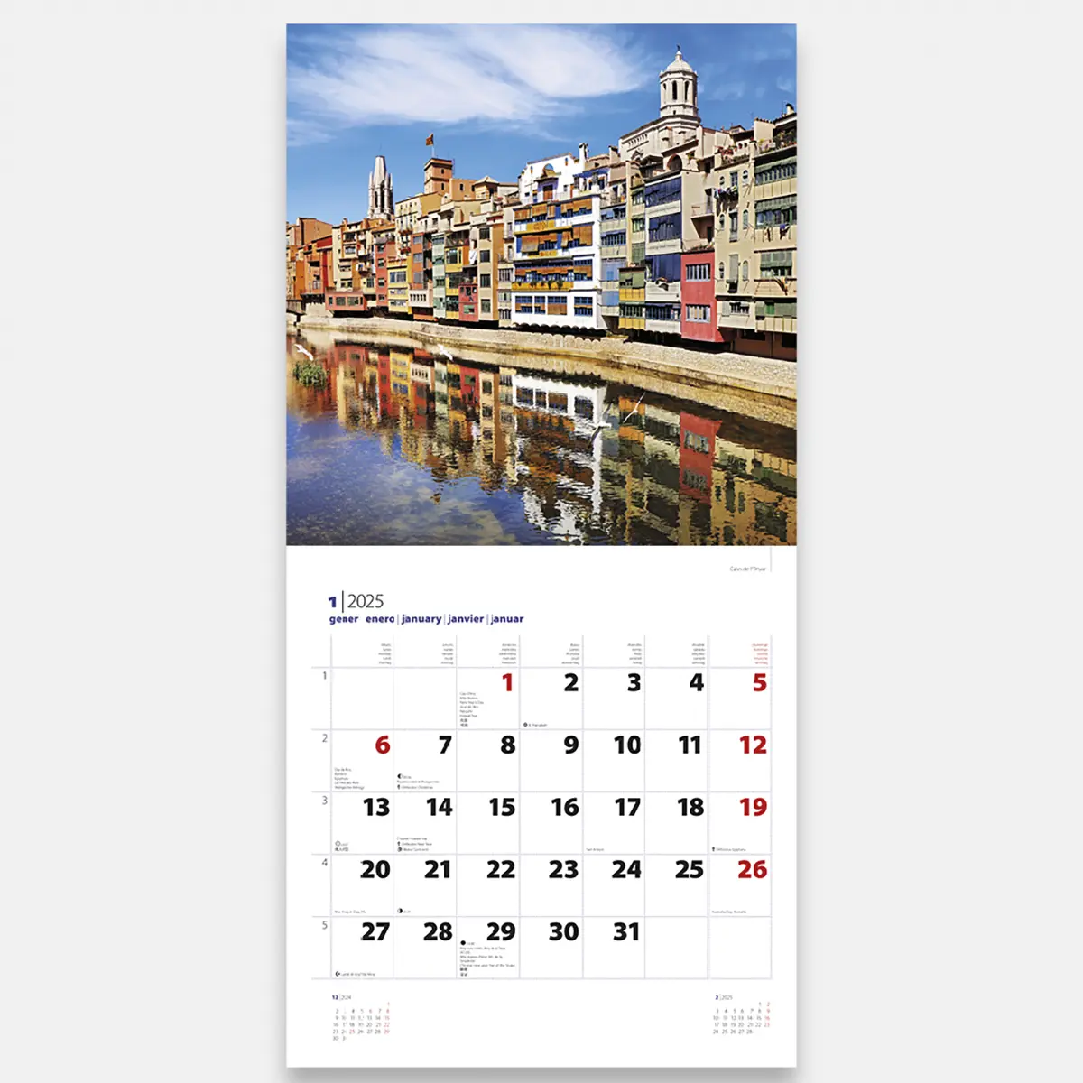 Calendari 2025 Girona 25gig3 calendario pared 2025 girona