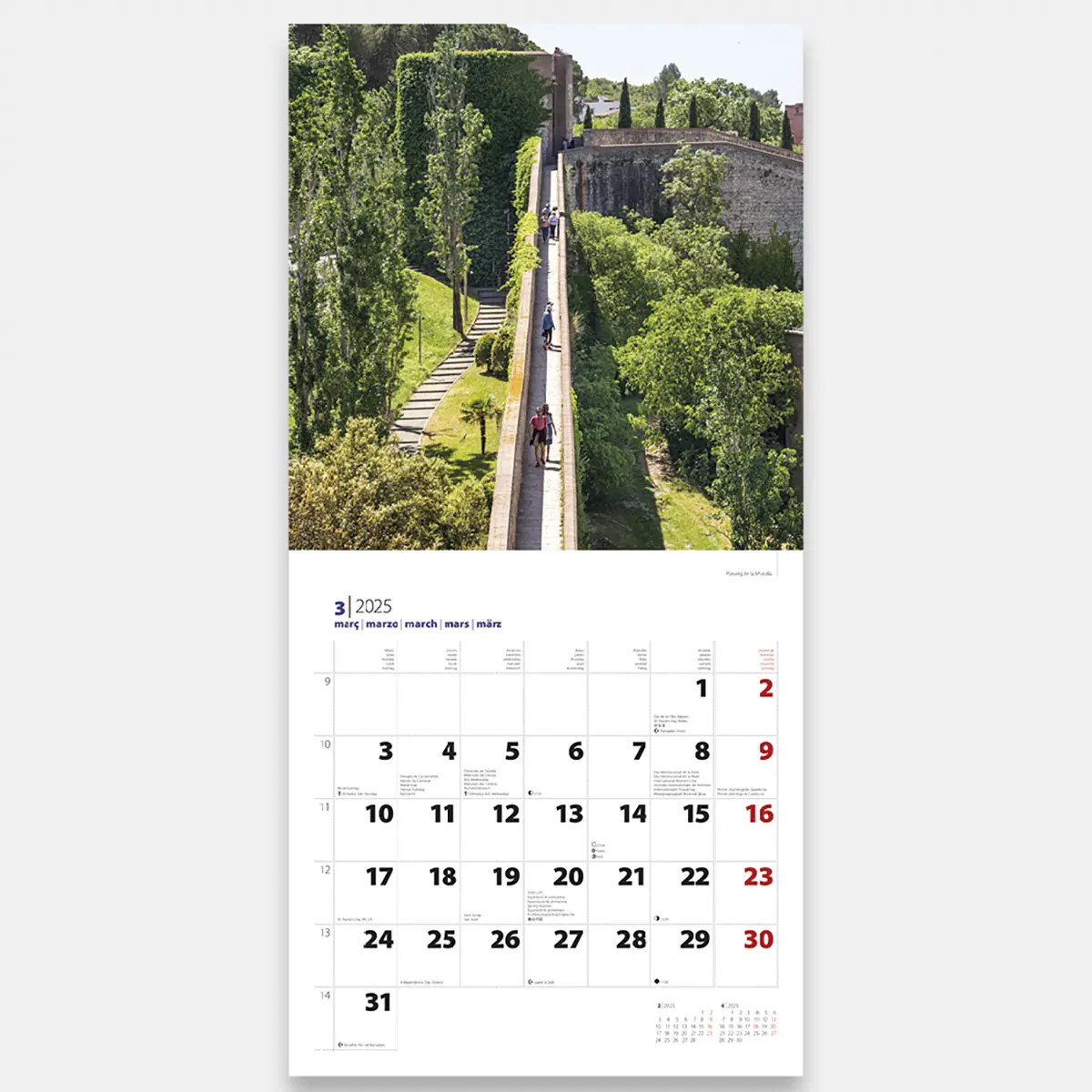 Calendari 2025 Girona 25gig4 calendario pared 2025 girona