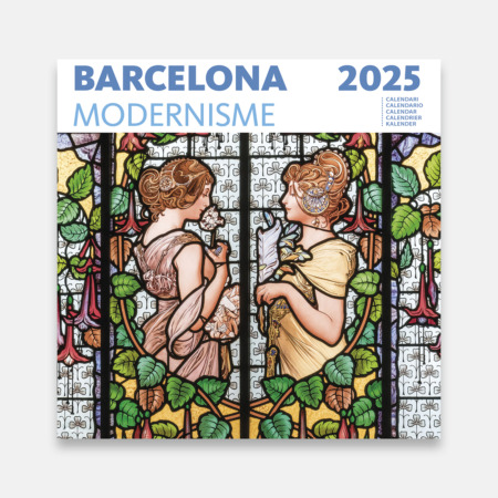 Calendrier 2025 Barcelone dans le modernisme. Découvrez le modernisme catalan à travers ces 12 magnifiques photographies. Ce mouvement artistique a laissé à Barcelone une œuvre aussi vaste que belle qu'il ne faut pas manquer.