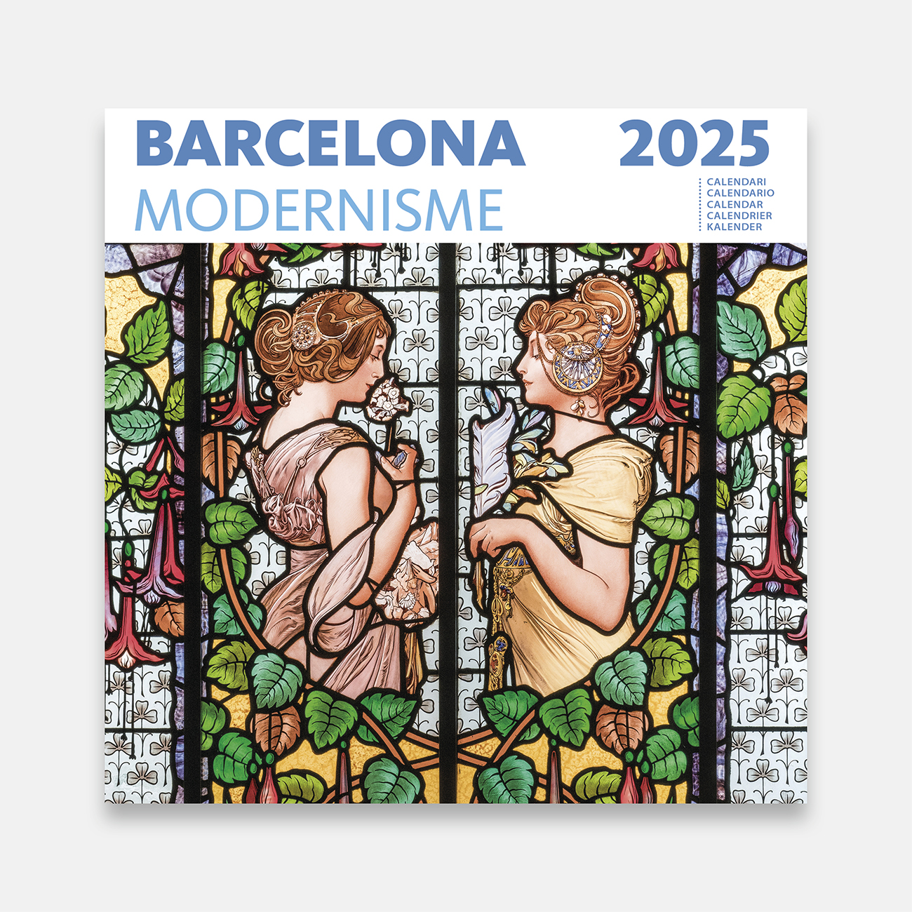 Calendar 2025 Barcelona Art Nouveau 25mod calendario pared 2025 modernisme barcelona