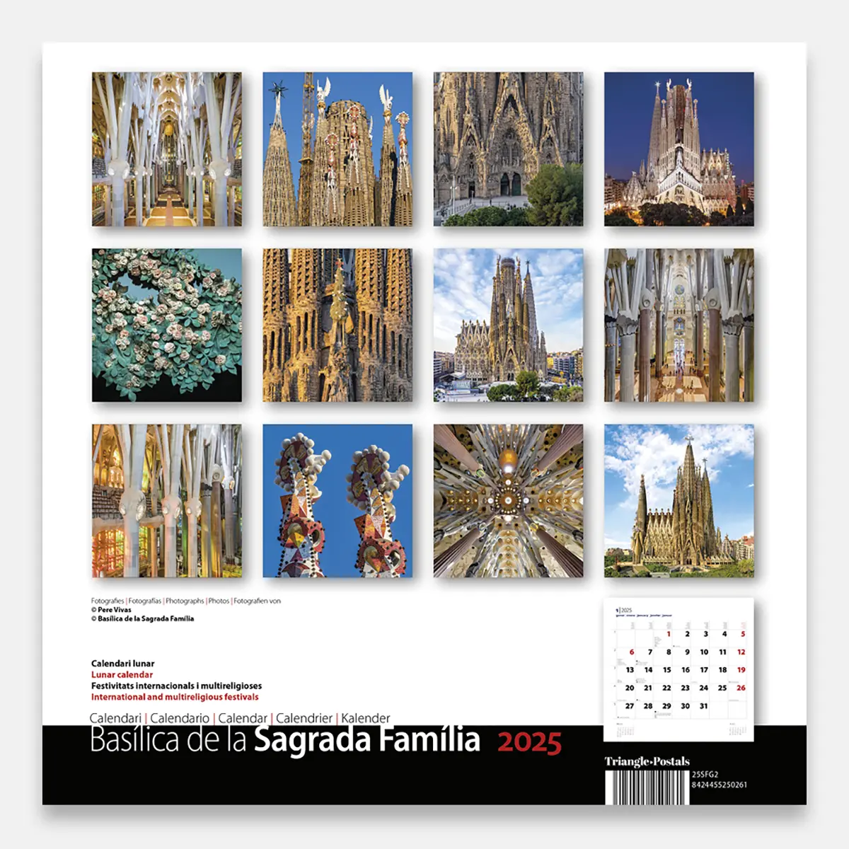 à travers les 12 images qui composent ce calendrier