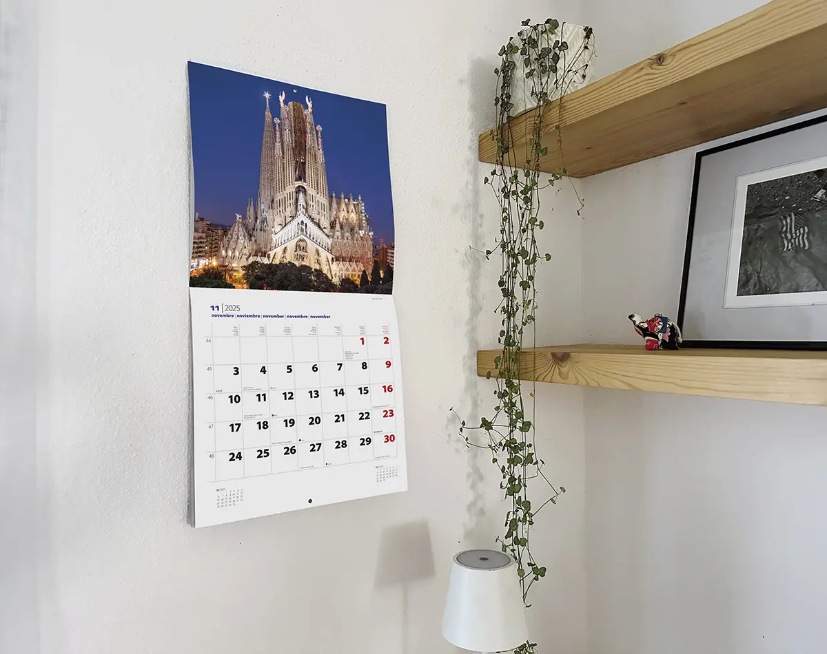 Calendrier 2025 Basílica de la Sagrada Família 25sfg25 calendario pared 2025 gaudi sagrada familia