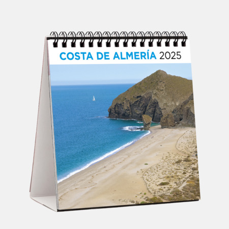 Calendario 2025 Almeria. Selecció d'alguns dels paisatges més evocadors del Cap de Gata i la Costa d'Almeria. Descobreix amb aquest bonic calendari de paret