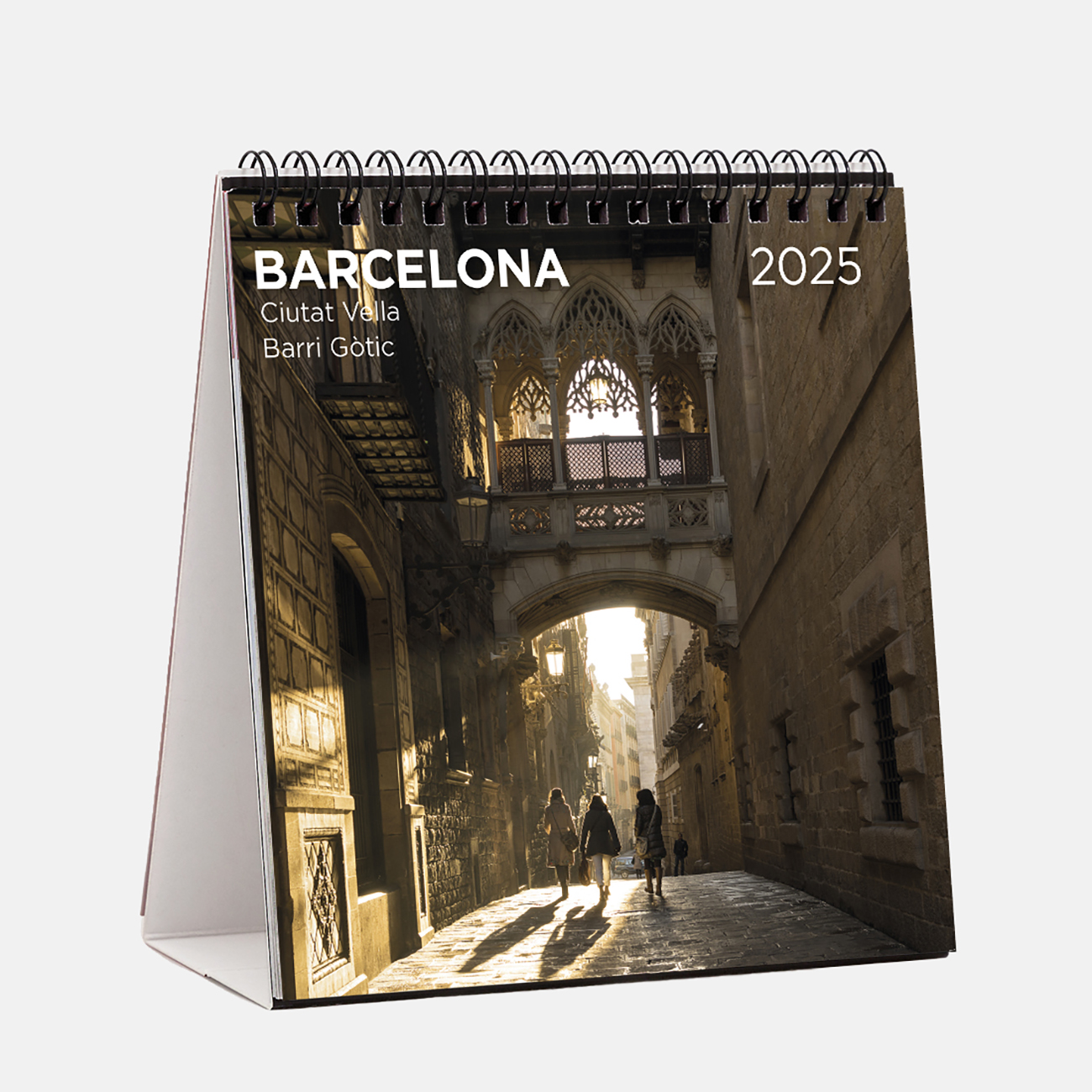 Calendar 2025 Barcelona (Ciutat Vella) s25b2 calendario sobremesa 2025 barcelona