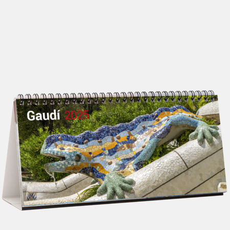 Calendrier 2025 Gaudí. Découvrez l'art d'Antoni Gaudí à travers 25 images spectaculaires des œuvres les plus importantes de ce génie universel.