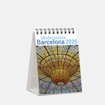 Calendario 2025 Modernisme Barcelona. Déjate seducir por las fabulosas obras de este movimiento artístico que en Barcelona tuvo una extraordinaria acogida. Cuidadas imágenes que llenaran tus paredes de belleza y color.