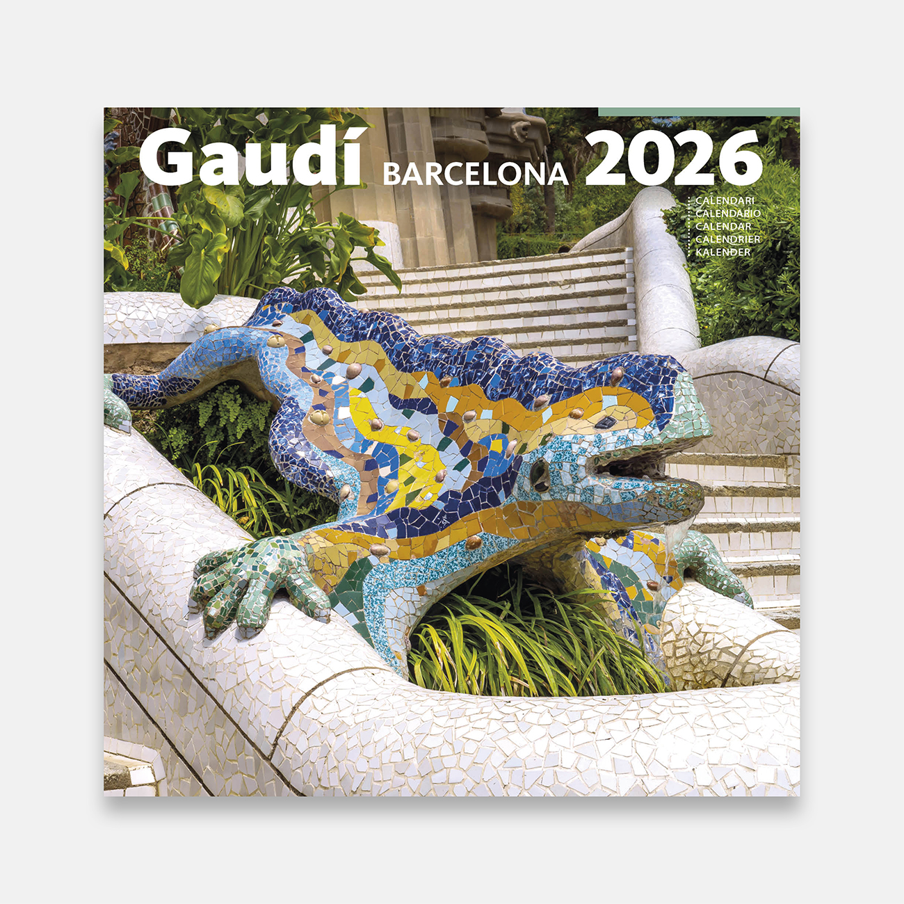Calendari 2026 Gaudí A (drac) 26g2 a calendario pared 2026 gaudi park guell