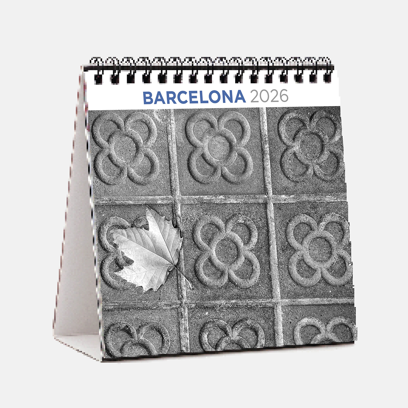 Calendari 2026 Sobretaula Barcelona Black & White s26bw calendario sobremesa 2026 barcelona