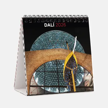 Calendrier 2026 Dessus de table carré Dalí. "Le surréalisme