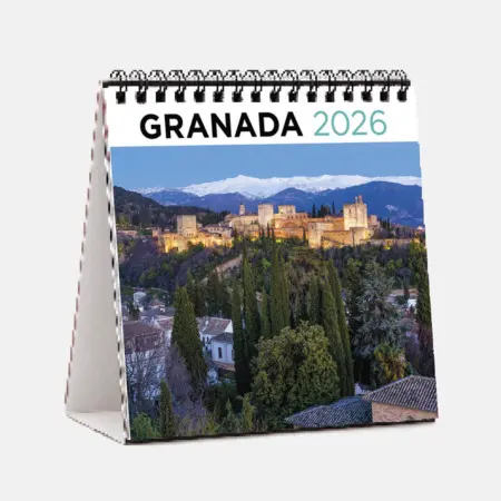 Calendrier 2026 Dessus de table carré Grenade. Découvrez Grenade