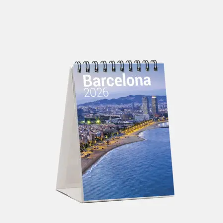 Calendrier 2026 Mini Table Barcelona. Barcelone est la ville de Gaudí et bien plus encore. Le Camp Nou