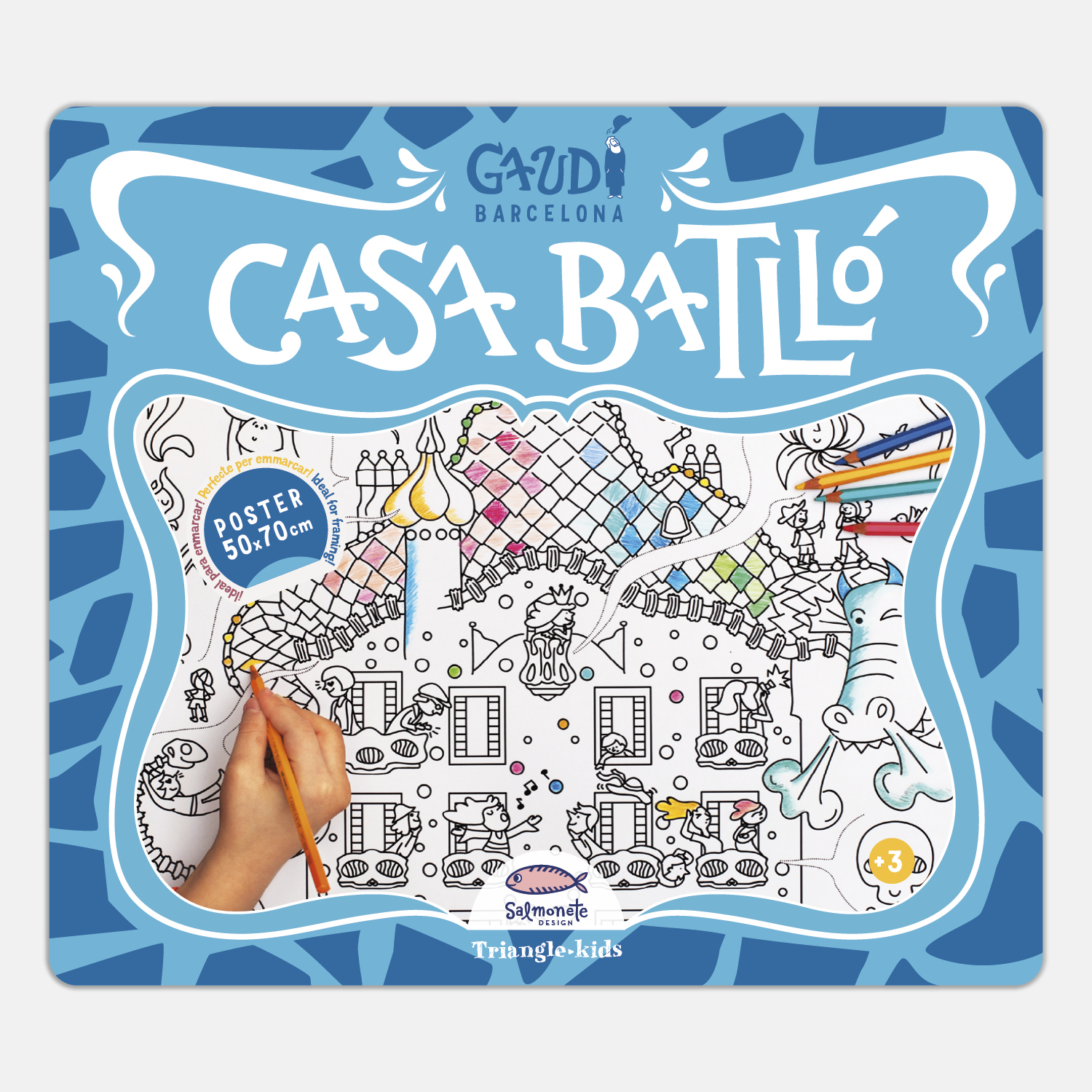 Poster per acolorir Casa Batlló cob pco ba2