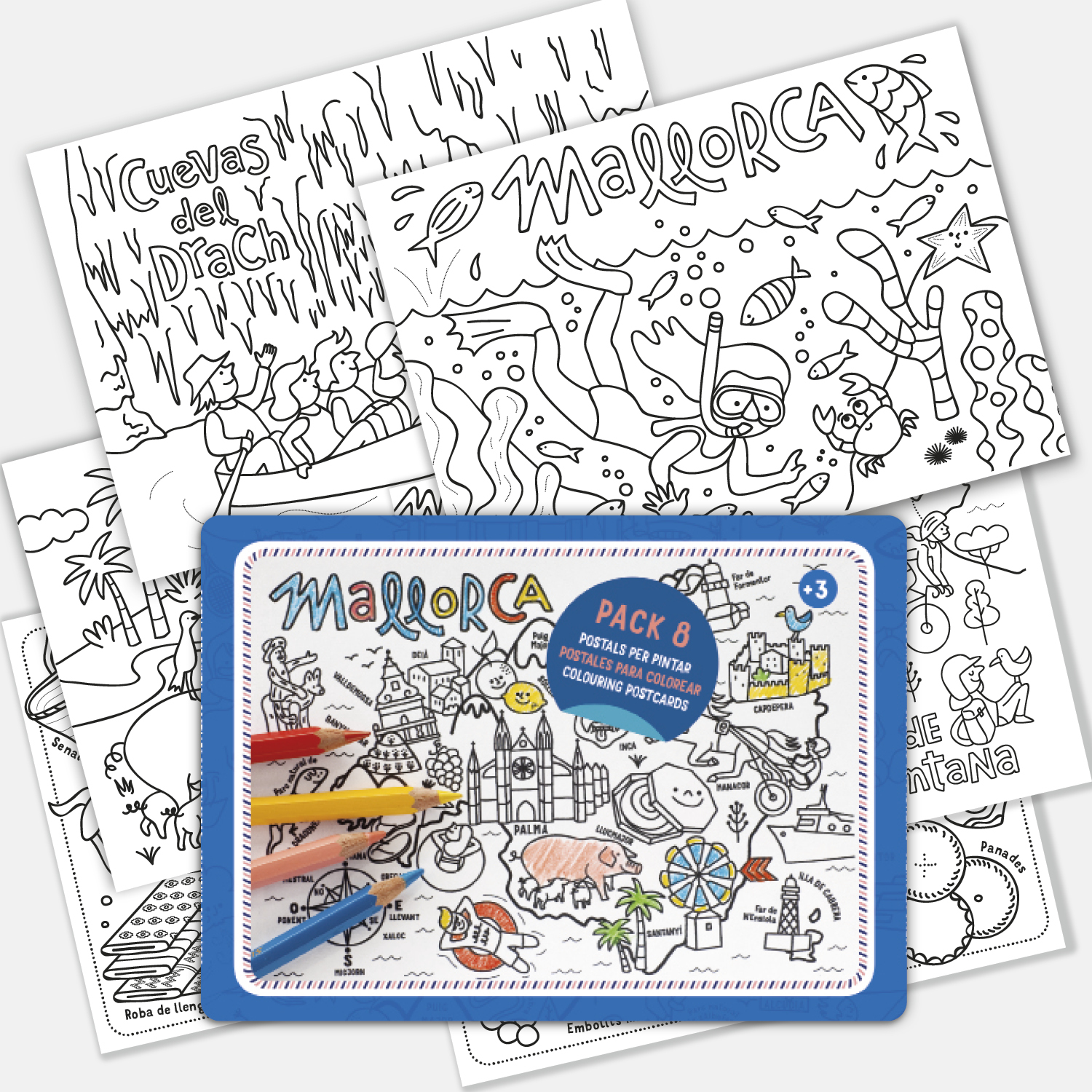 Mallorca cob ppco ma mallorca postales colorear