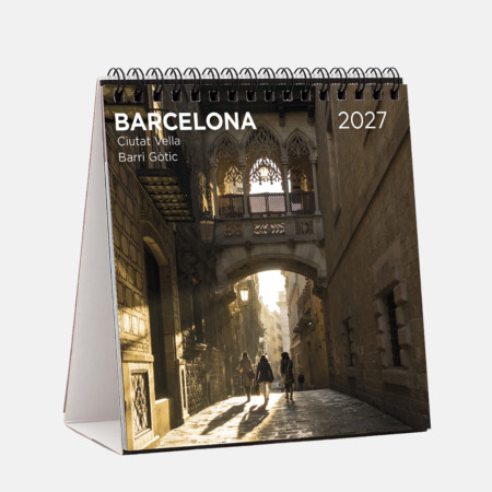 Calendrier 2027 Dessus de table carré Barcelona 2 (Ciutat Vella) S27B2 2