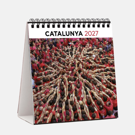 Calendrier 2027 Dessus de table carré Catalogne S27CAT 2