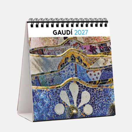 Calendrier 2027 Dessus de table carré Gaudí S27G 2
