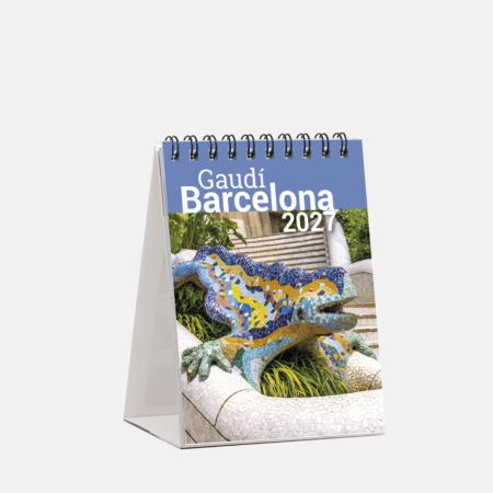 2027 Mini Desktop Calendar Gaudí (dragon) SM27G1 1 2